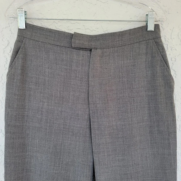 GAP Capri Dress Pants Wool Blend Charcoal Gray Woman 8 - Picture 2 of 10